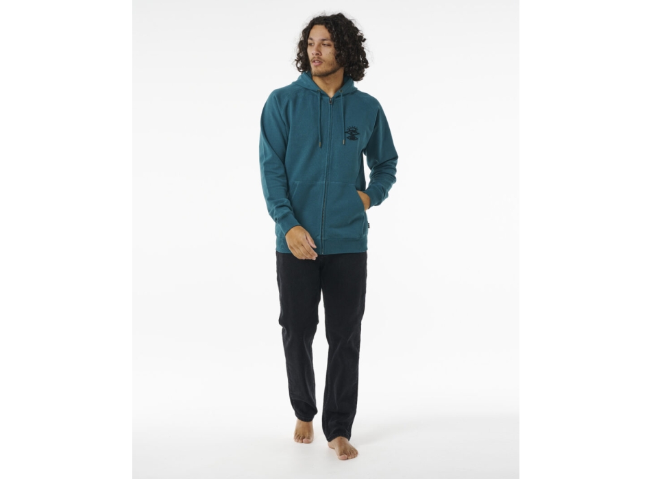 RIP CURL SEARCHERS ZIP THROUGH HOODE BLUE GREEN