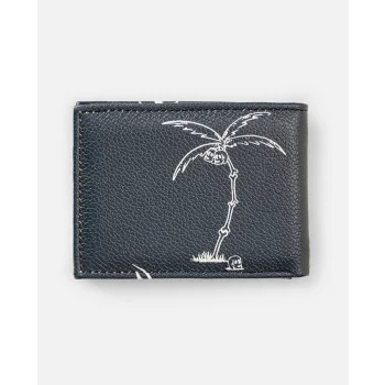 RIP CURL SESSION PU SLIM WALLET BALCK WHITE