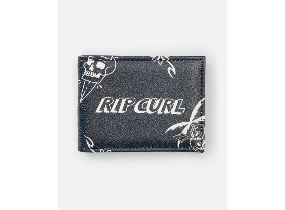 RIP CURL SESSION PU SLIM WALLET BALCK WHITE