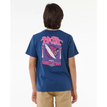 RIP CURL SHRED TILL DEAD TEE BOY WASHED NAVY