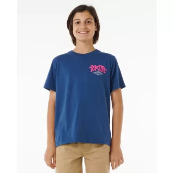 RIP CURL SHRED TILL DEAD TEE BOY WASHED NAVY
