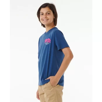 RIP CURL SHRED TILL DEAD TEE BOY WASHED NAVY