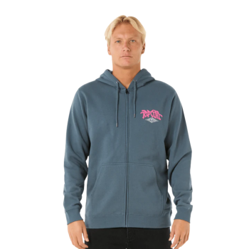 RIP CURL SHRED TILL DEAD ZIP THROUGH HOOD WASHED NAVY