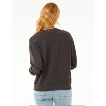 RIP CURL SLOW DOWN CREW FLEECE BLACK