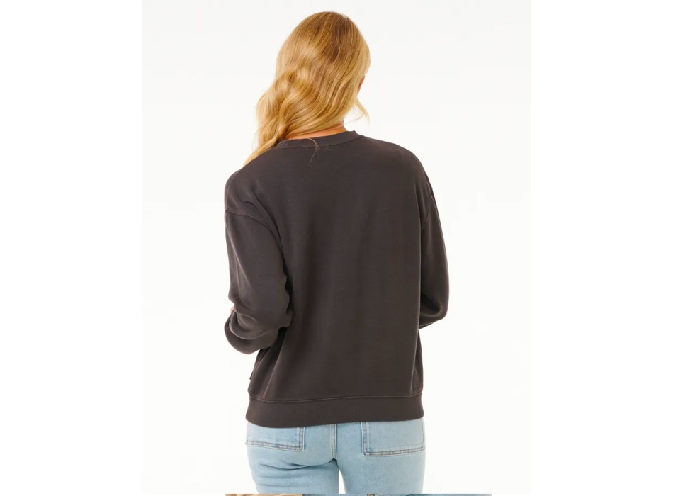 RIP CURL SLOW DOWN CREW FLEECE BLACK