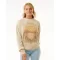 RIP CURL SLOW DOWN CREW FLEECE NATURAL