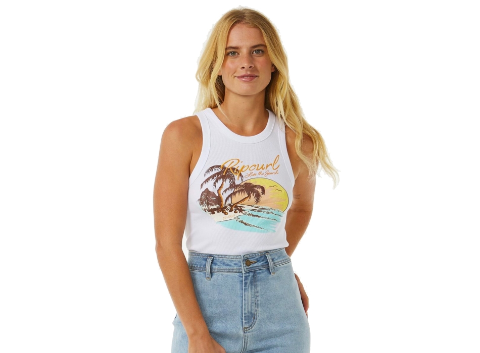RIP CURL SUNSET RIBBED TANK 