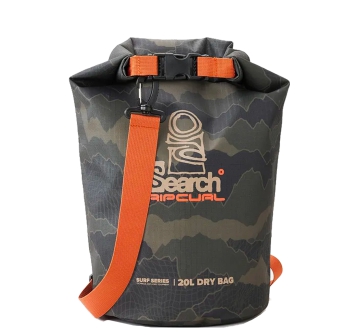 RIP CURL SURF SERIES BARREL BAG BLACK OLIVE 20L