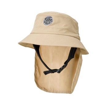 RIP CURL SURF SERIES BUCKET HAT LIGHT KHAKI
