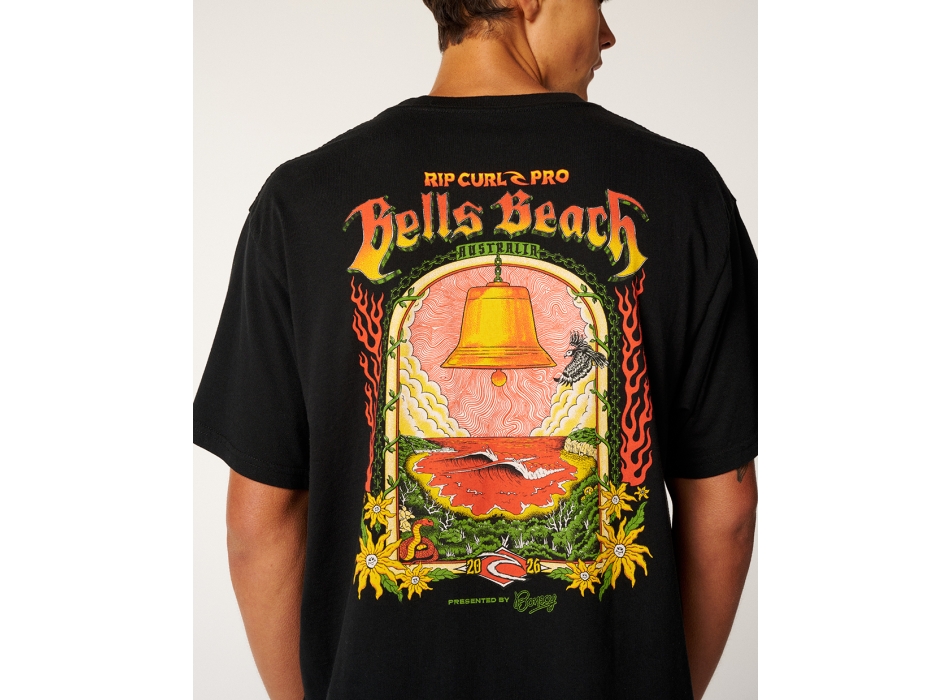 RIP CURL BELLS PRO 26 EVENT TEE BLACK