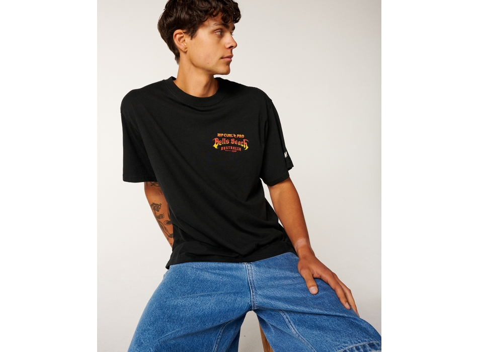 RIP CURL BELLS PRO 26 EVENT TEE BLACK