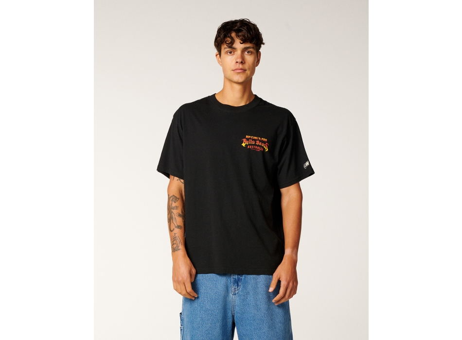 RIP CURL BELLS PRO 26 EVENT TEE BLACK