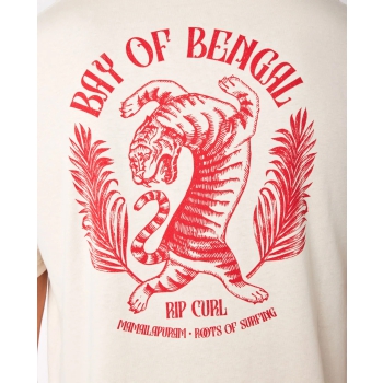 RIP CURL DESTI ANIMALS BENGAL SHORT SLEEVE TEE WHITE