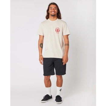 RIP CURL DESTI ANIMALS BENGAL SHORT SLEEVE TEE WHITE