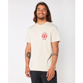 RIP CURL DESTI ANIMALS BENGAL SHORT SLEEVE TEE WHITE