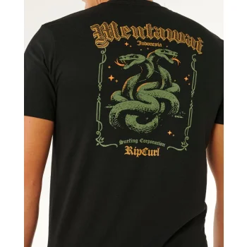 RIP CURL DESTI ANIMALS TEE BLACK