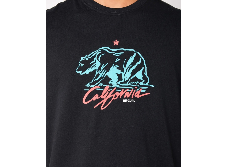 RIP CURL DESTI ANIMALS SHORT SLEEVE TEE BLACK