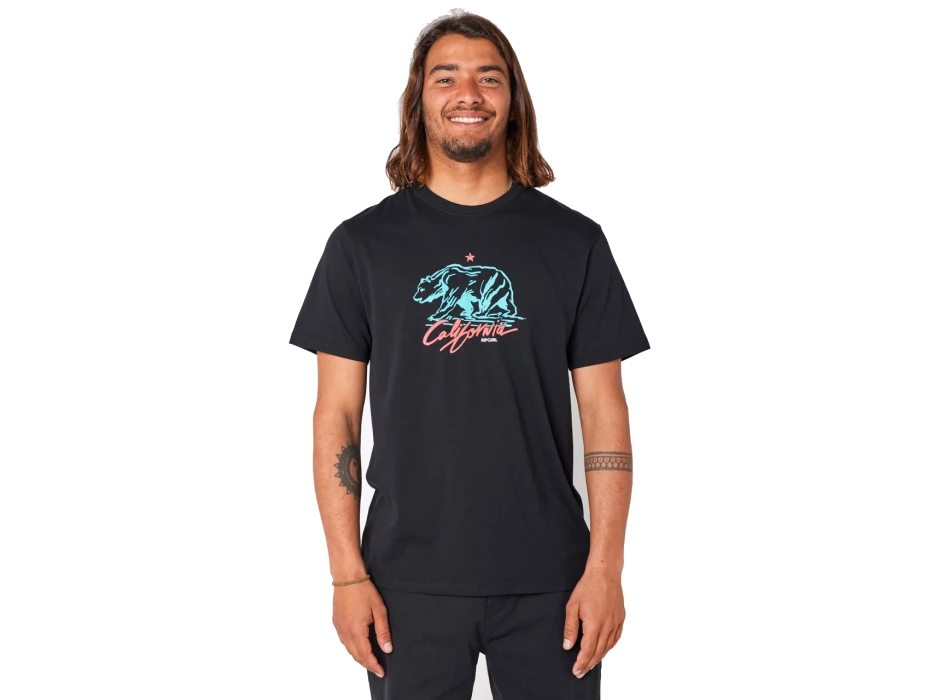 RIP CURL DESTI ANIMALS SHORT SLEEVE TEE BLACK