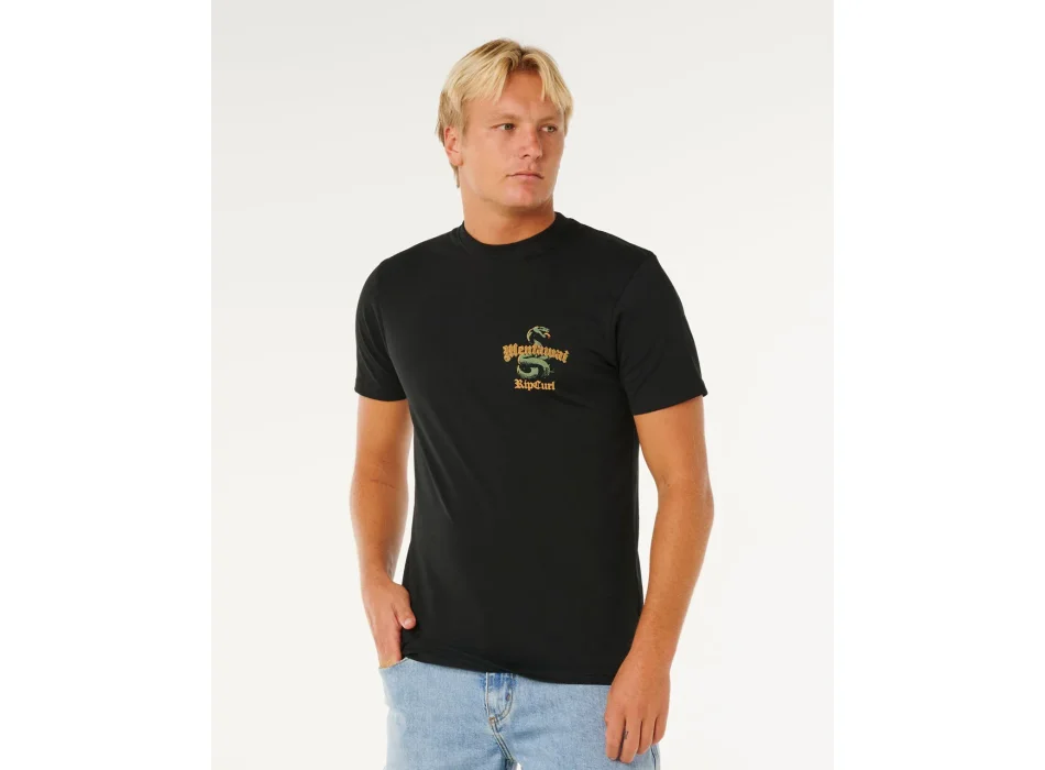 RIP CURL DESTI ANIMALS TEE BLACK