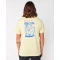 RIP CURL DESTI ANIMALS SHORT SLEEVE VINTAGE YELLOW