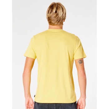 RIP CURL DRIFTER TEE RETRO YELLOW
