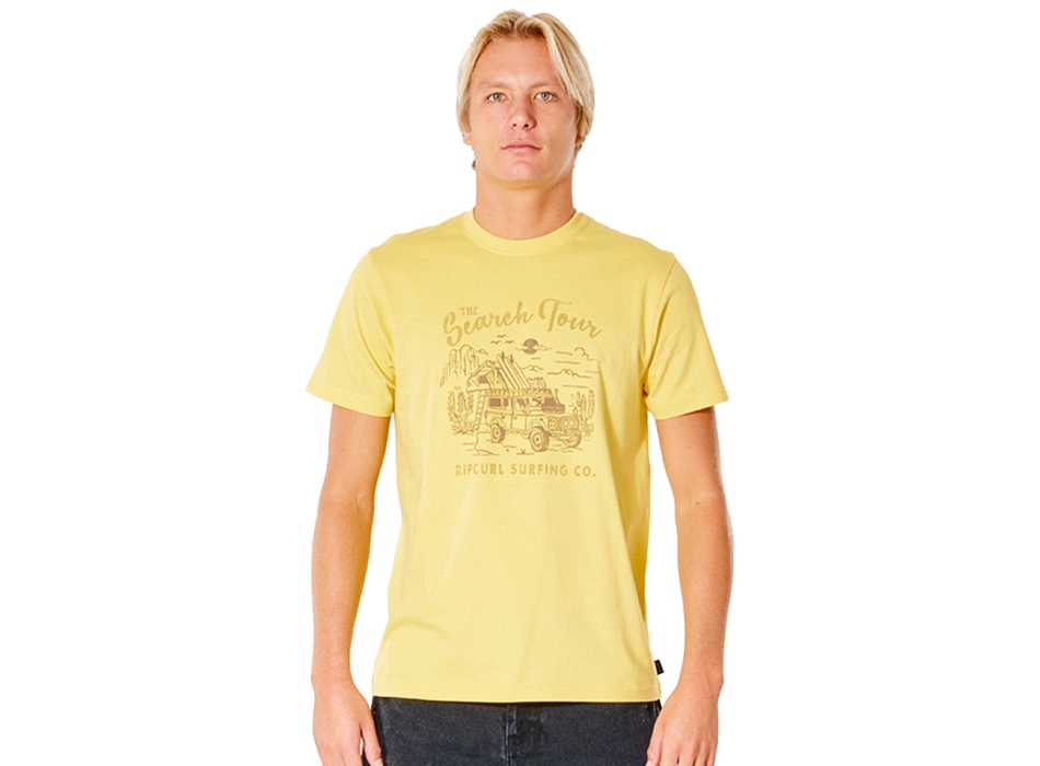 RIP CURL DRIFTER TEE RETRO YELLOW