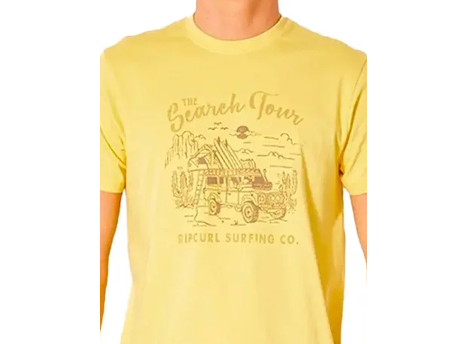 RIP CURL DRIFTER TEE RETRO YELLOW