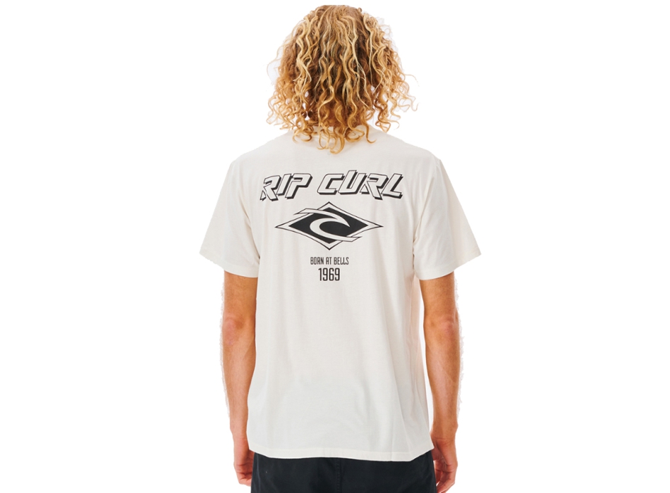 RIP CURL FADE OUT ICON TEE BONE