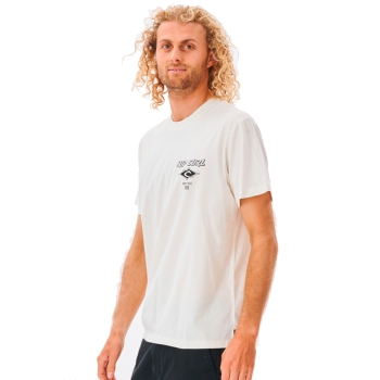 RIP CURL FADE OUT ICON TEE BONE
