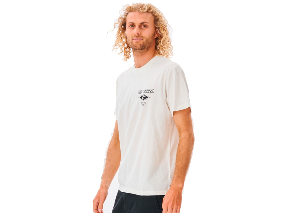RIP CURL FADE OUT ICON TEE BONE