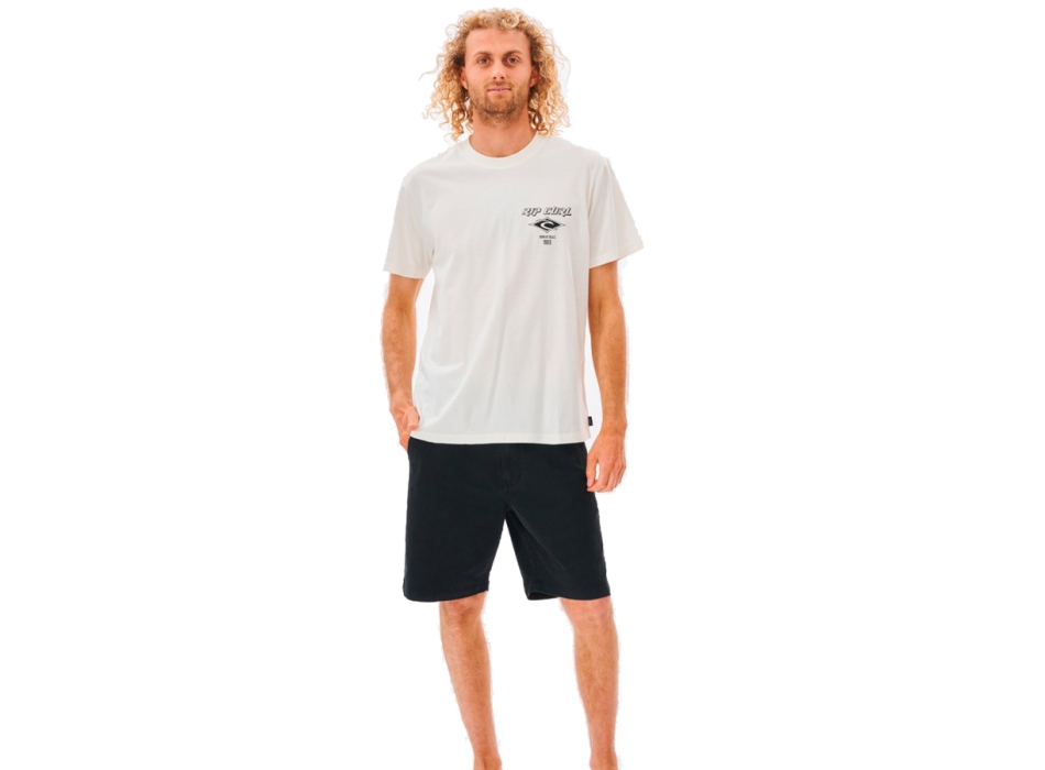 RIP CURL FADE OUT ICON TEE BONE
