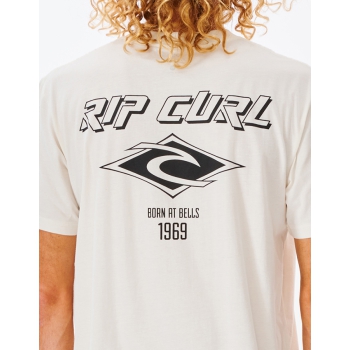 RIP CURL FADE OUT ICON TEE BONE
