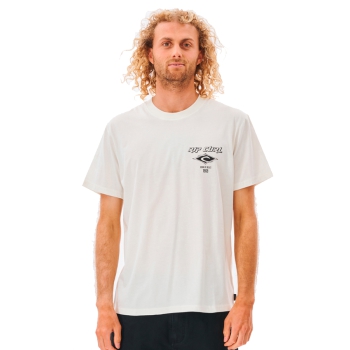 RIP CURL FADE OUT ICON TEE BONE