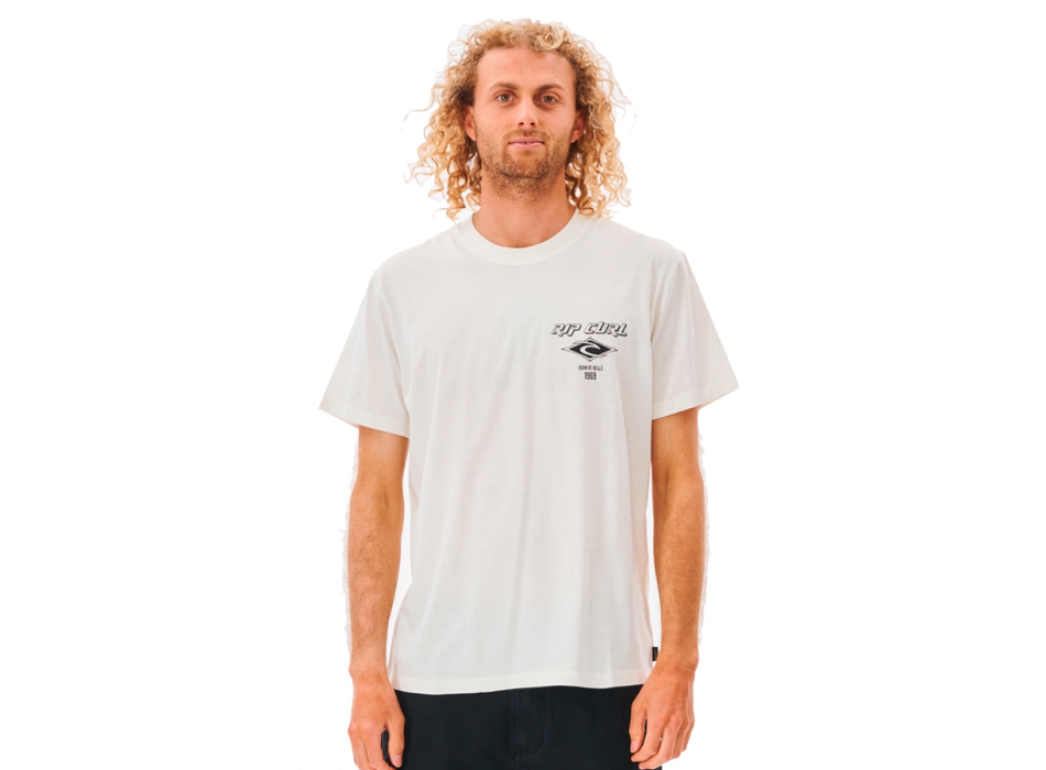RIP CURL FADE OUT ICON TEE BONE