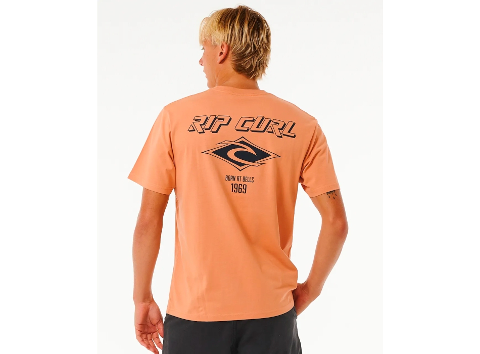 RIP CURL FADE OUT ICON TEE CLAY
