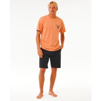 RIP CURL FADE OUT ICON TEE CLAY