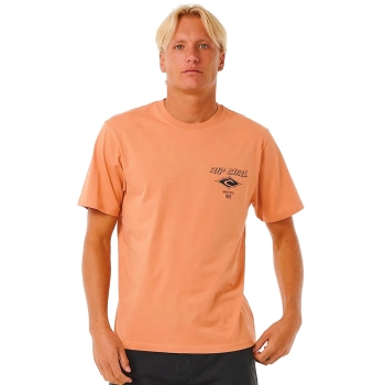 RIP CURL FADE OUT ICON TEE CLAY
