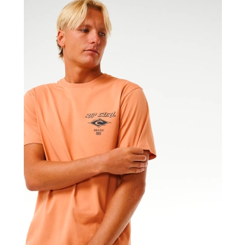 RIP CURL FADE OUT ICON TEE CLAY