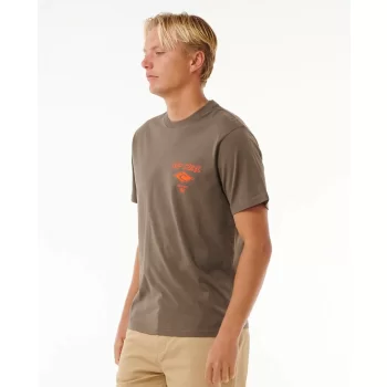 RIP CURL FADE OUT ICON TEE ROCK