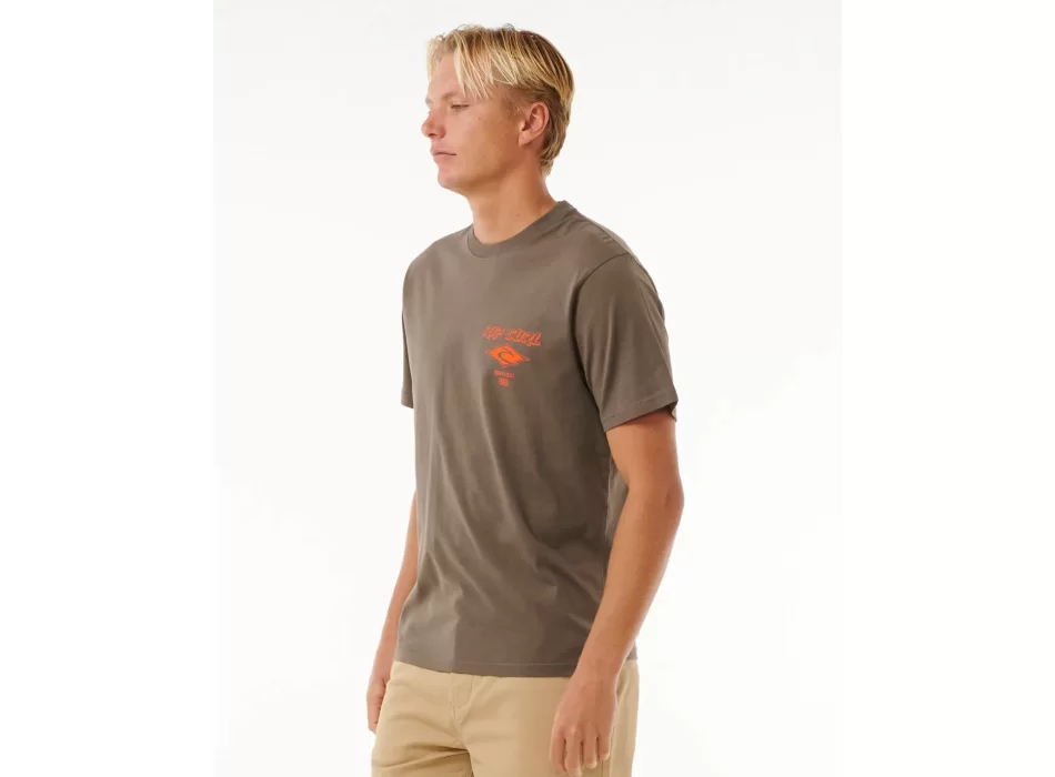 RIP CURL FADE OUT ICON TEE ROCK
