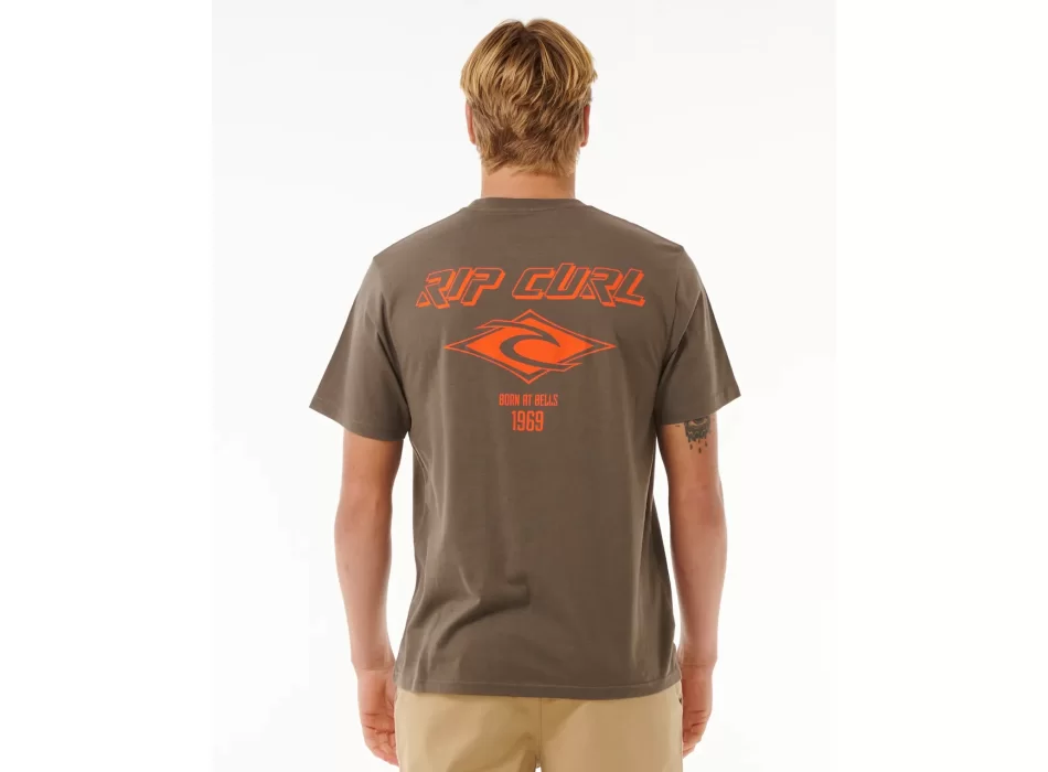 RIP CURL FADE OUT ICON TEE ROCK