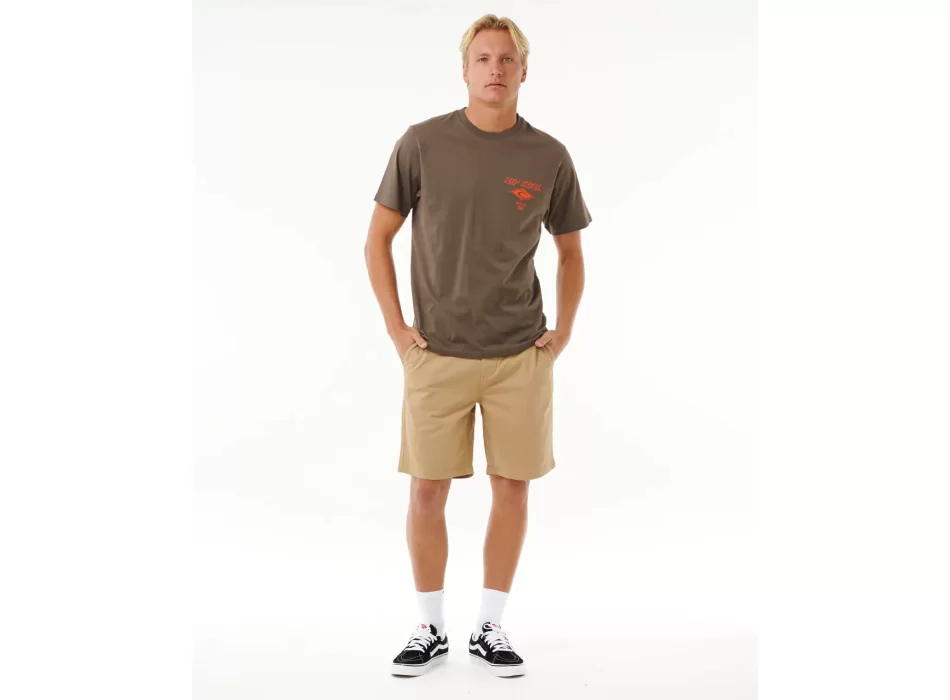 RIP CURL FADE OUT ICON TEE ROCK