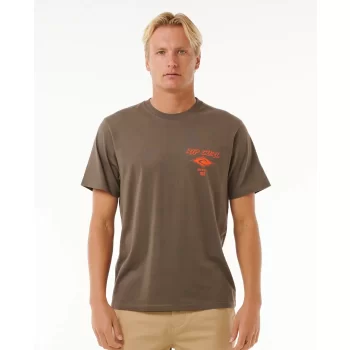 RIP CURL FADE OUT ICON TEE ROCK