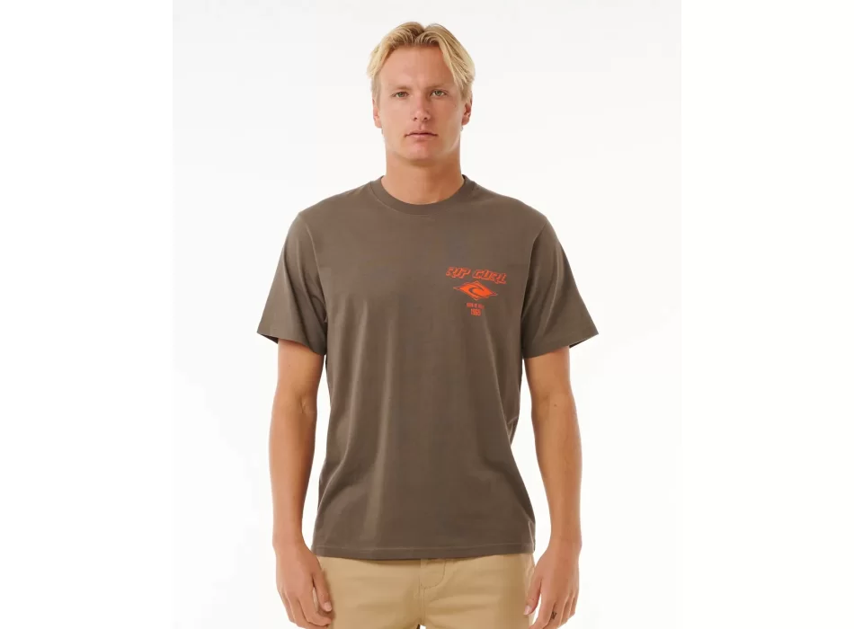 RIP CURL FADE OUT ICON TEE ROCK