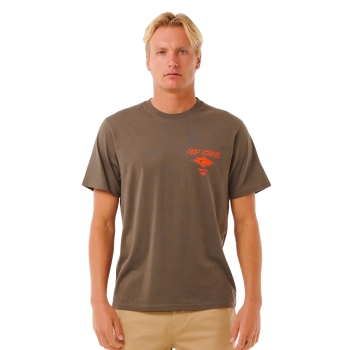 RIP CURL FADE OUT ICON TEE ROCK
