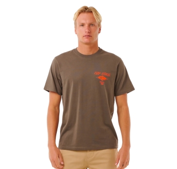 RIP CURL FADE OUT ICON TEE ROCK