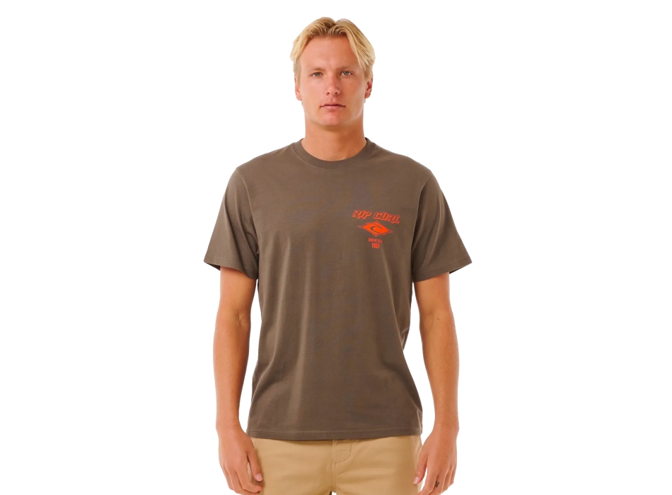 RIP CURL FADE OUT ICON TEE ROCK