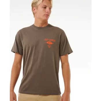 RIP CURL FADE OUT ICON TEE ROCK