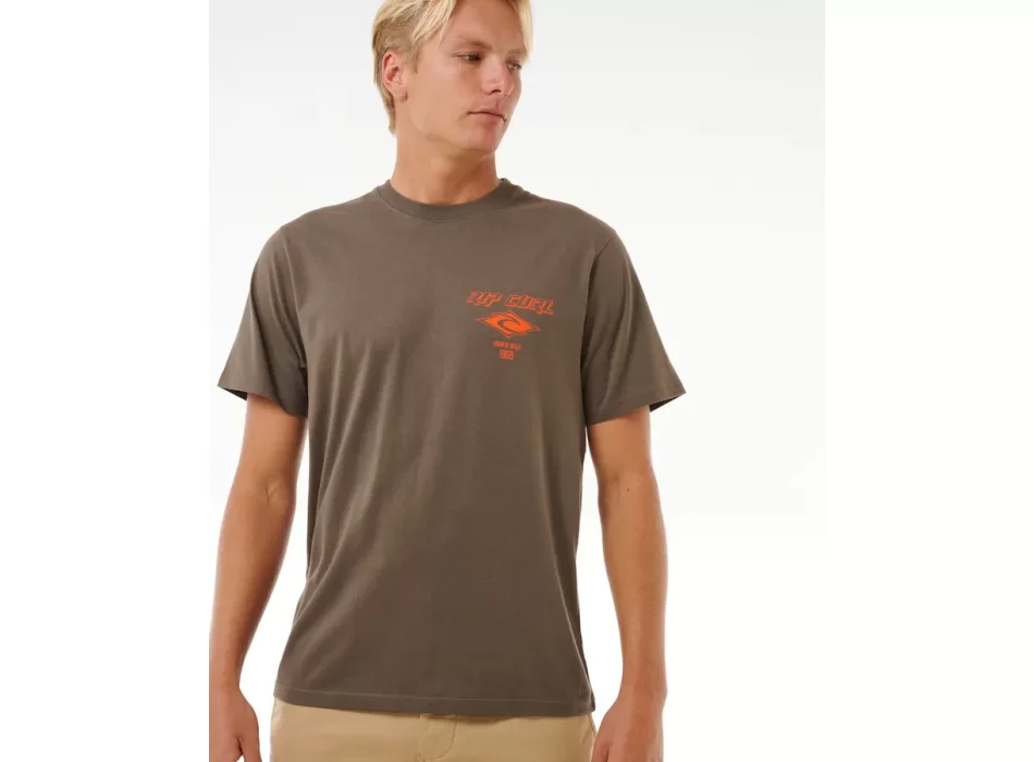 RIP CURL FADE OUT ICON TEE ROCK