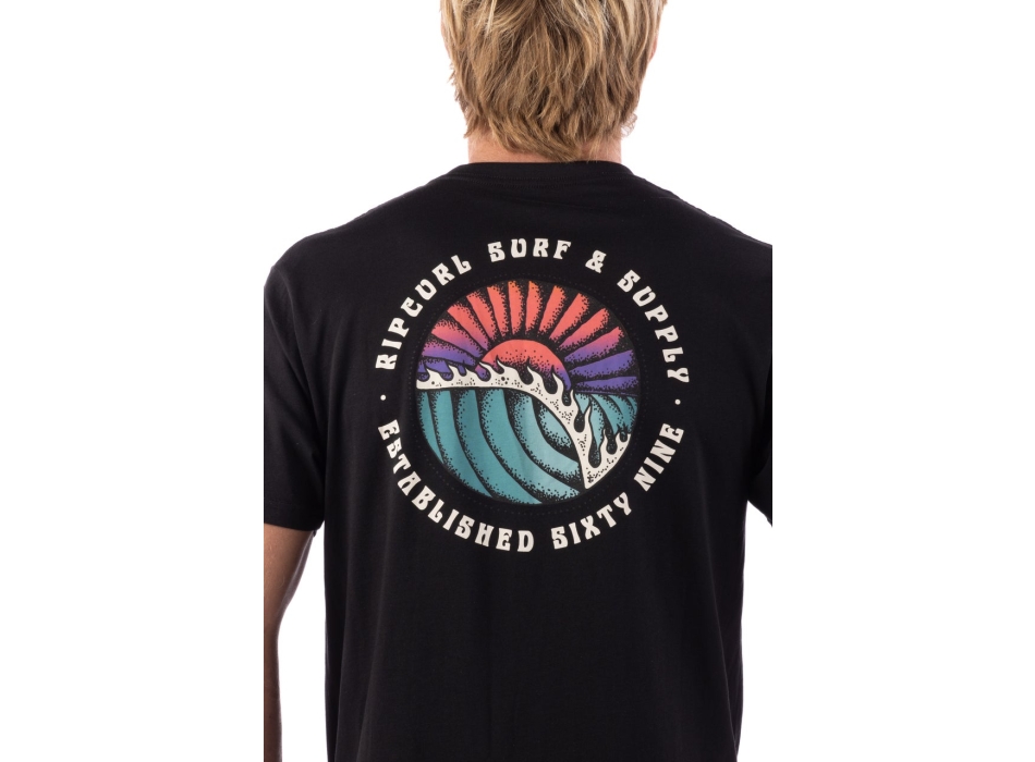 RIP CURL MOD CALI BADGE TEE VINTAGE WHITE